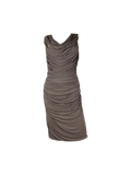 Derek Lam Gray Draped Viscose Dress