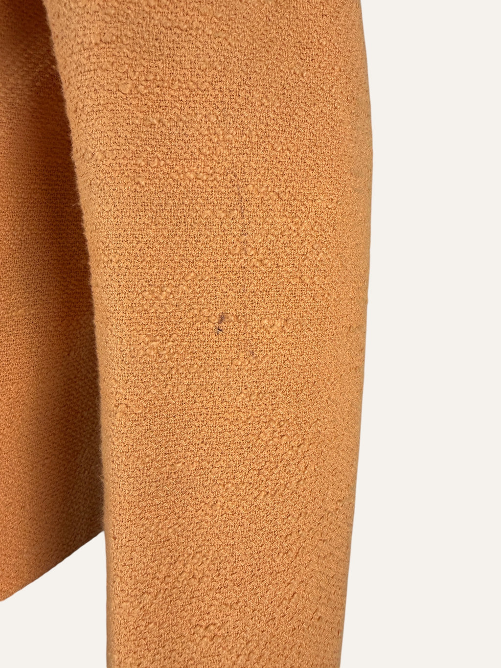 Chanel SS 1998 Double Breasted Boucle Jacket Light Orange