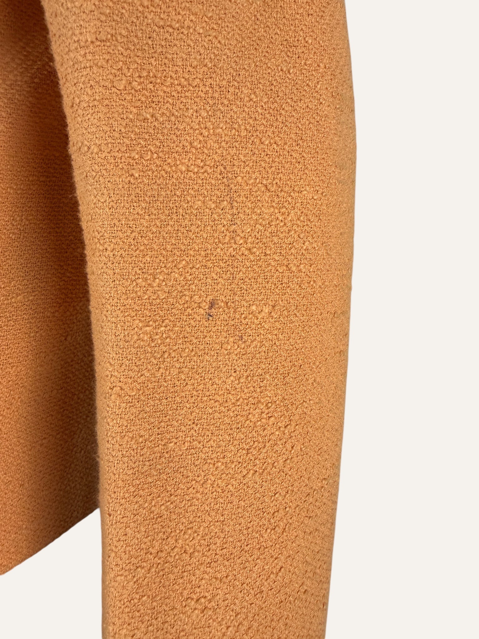 Chanel SS 1998 Double Breasted Boucle Jacket Light Orange