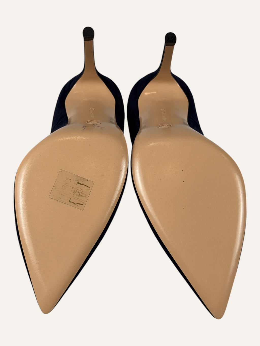 Gianvito Rossi 105 Navy Suede Pump