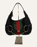 Gucci Horsebit Chain Web Monogram Hobo Bag Tom Ford Era