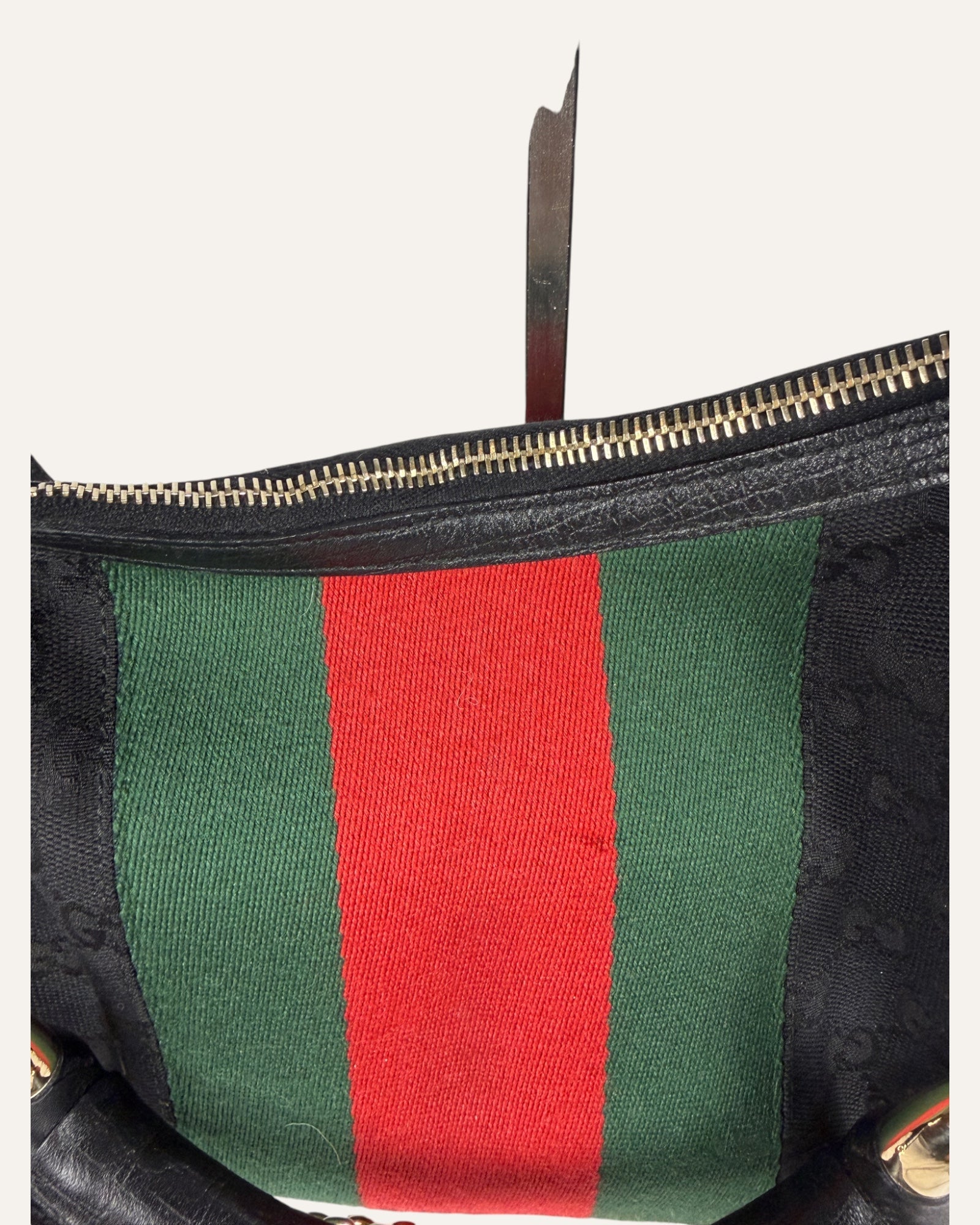 Gucci Horsebit Chain Web Monogram Hobo Bag Tom Ford Era