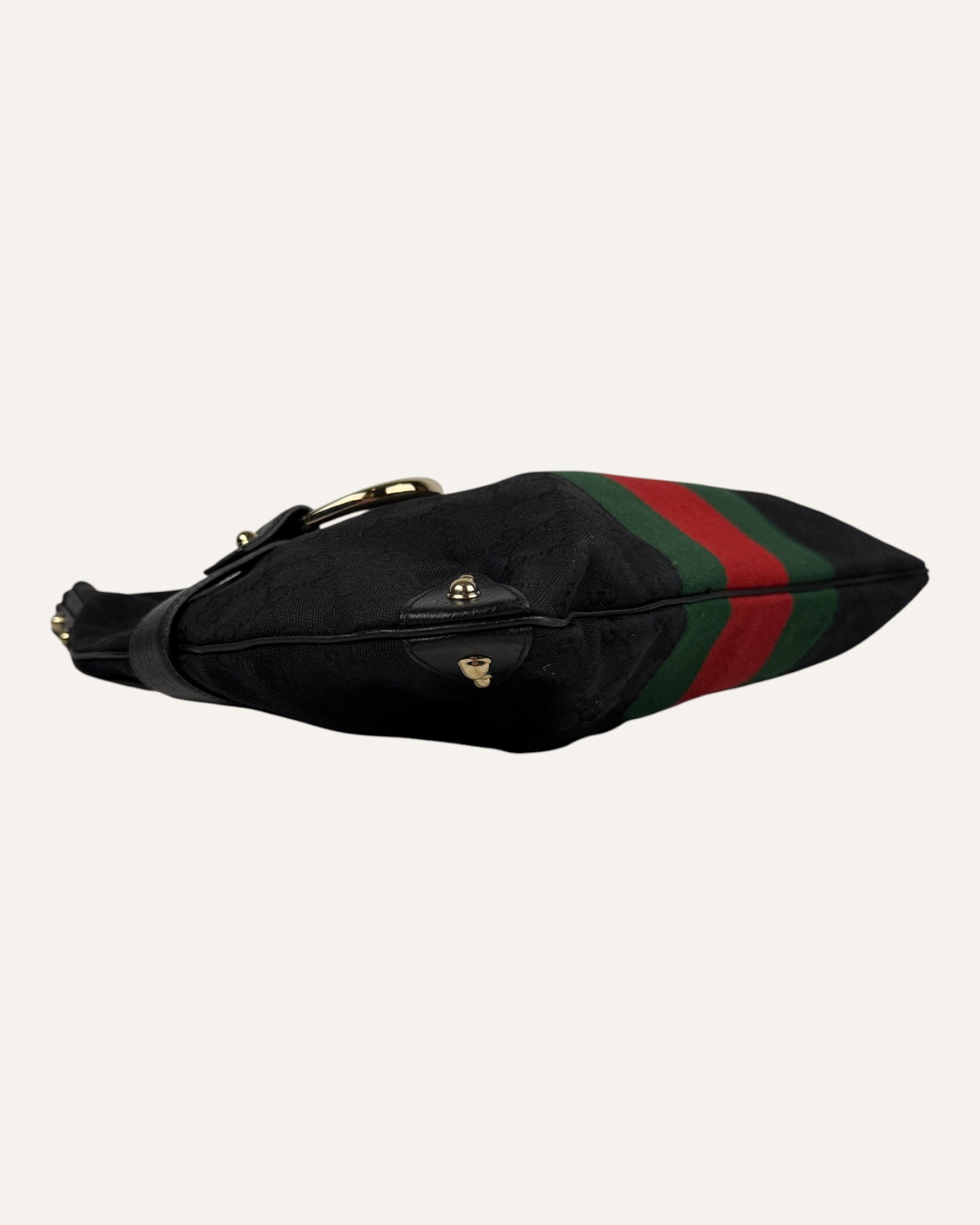 Gucci Horsebit Chain Web Monogram Hobo Bag Tom Ford Era