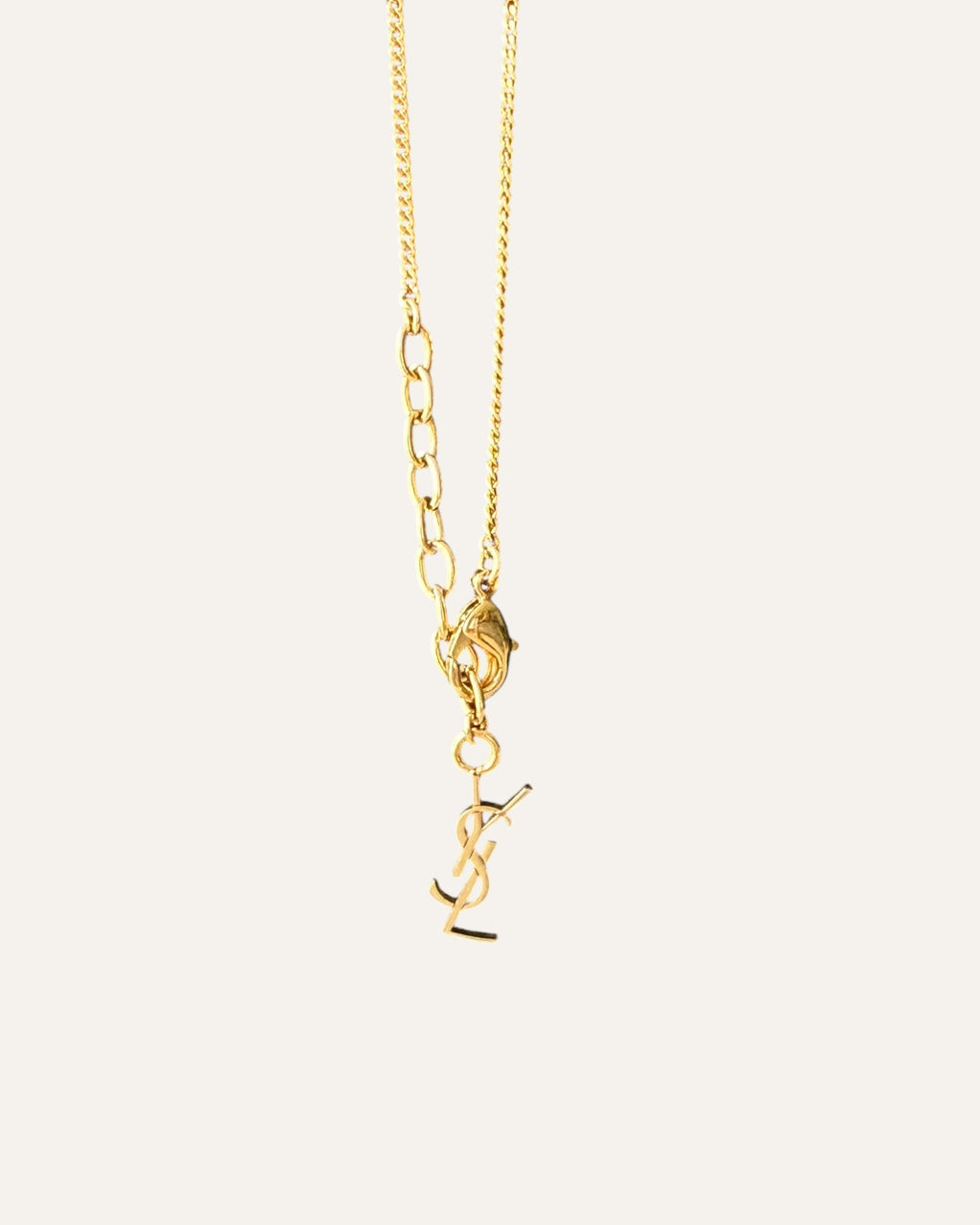 Saint Laurent Black Watersnake Chain Pouch Gold Hardware