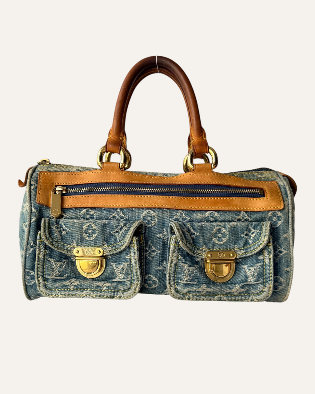 Louis Vuitton Neo Speedy Denim Monogram Bag 2005
