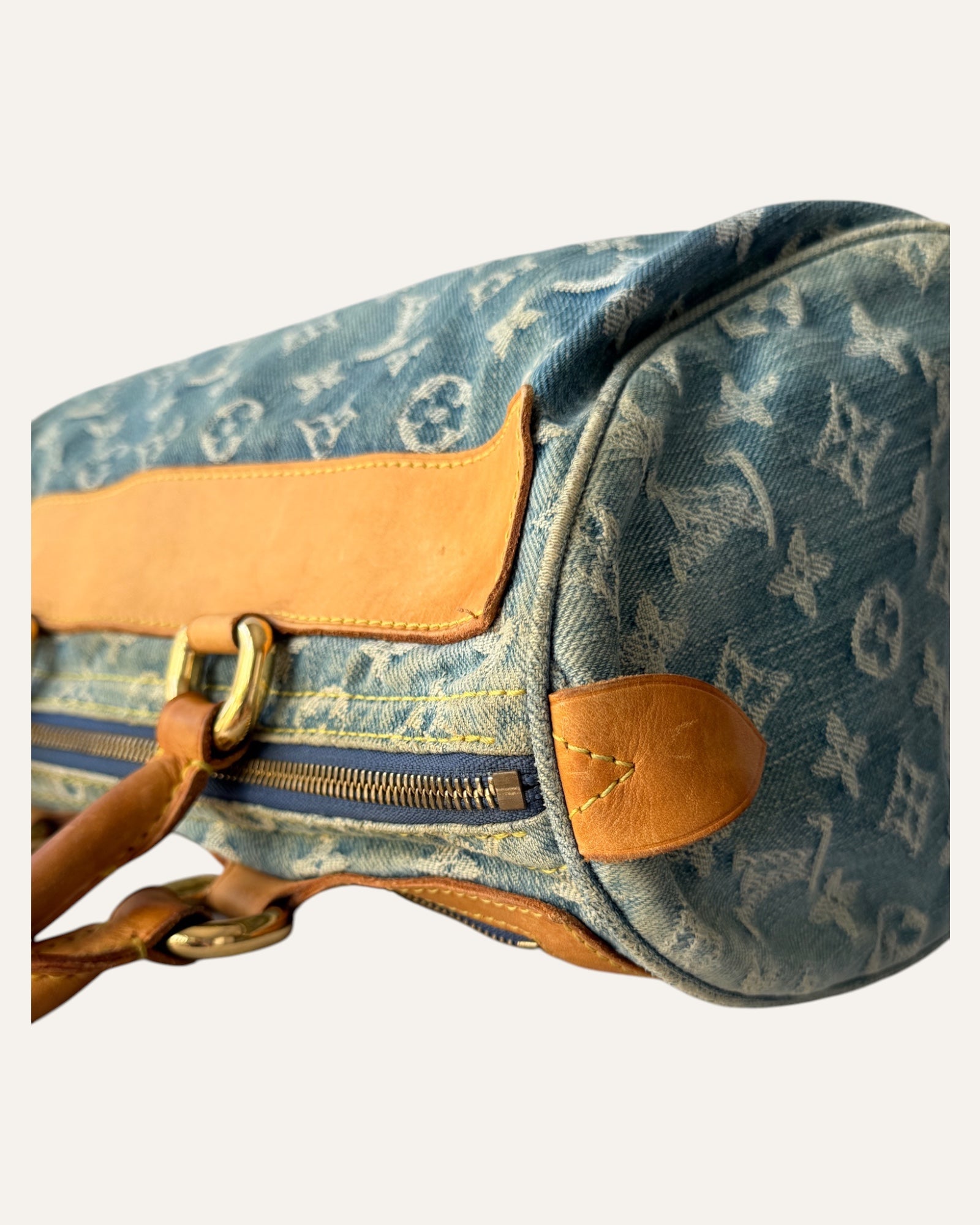 Louis Vuitton Neo Speedy Denim Monogram Bag 2005