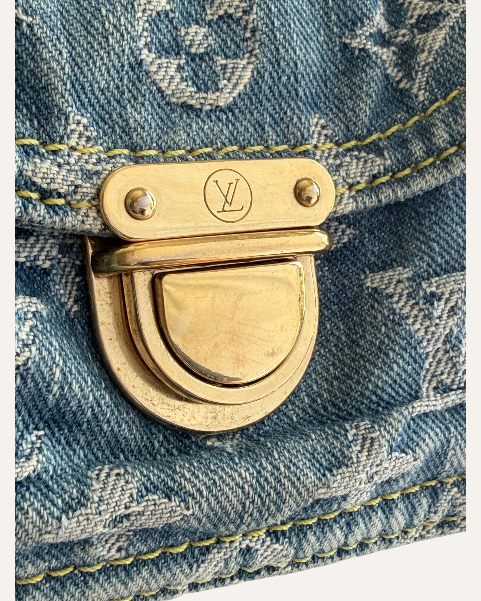 Louis Vuitton Neo Speedy Denim Monogram Bag 2005