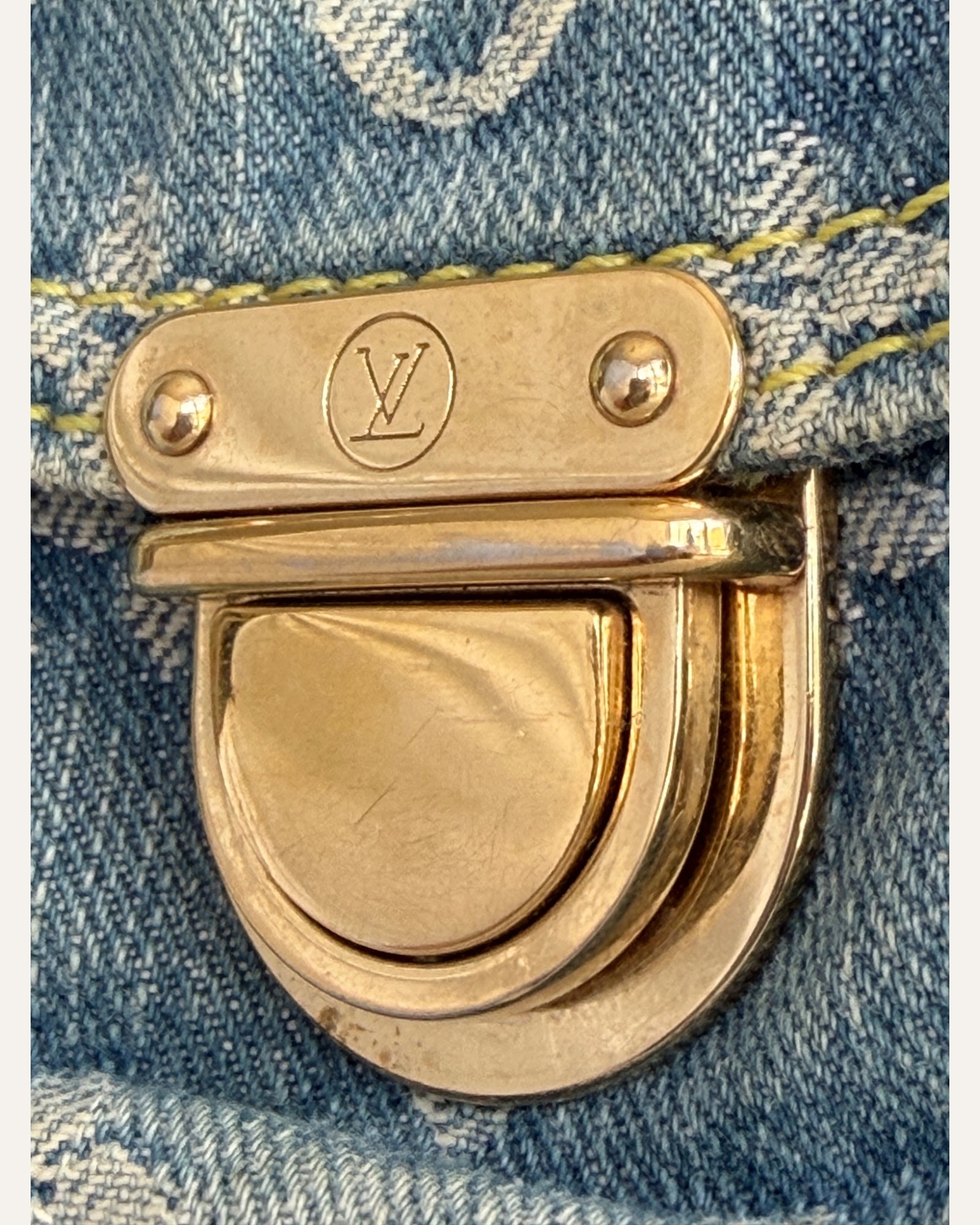 Louis Vuitton Neo Speedy Denim Monogram Bag 2005