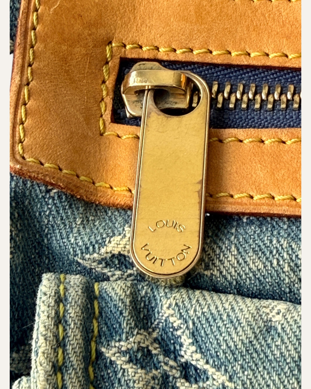 Louis Vuitton Neo Speedy Denim Monogram Bag 2005