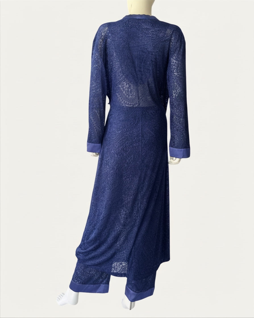 oscar-de-la-renta-navy-burnout-velvet-paisley-duster-pants-set