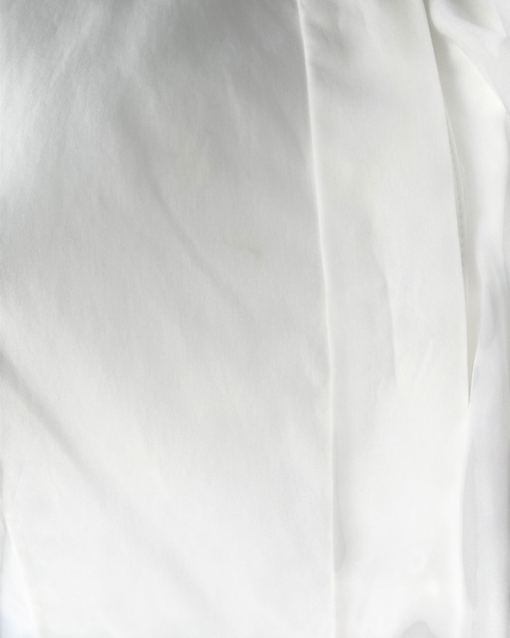 Alexander McQueen white cascading ruffle shirt dress with oversized collar