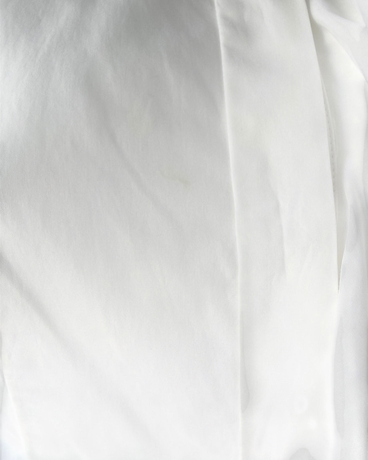 Alexander McQueen white cascading ruffle shirt dress with oversized collar