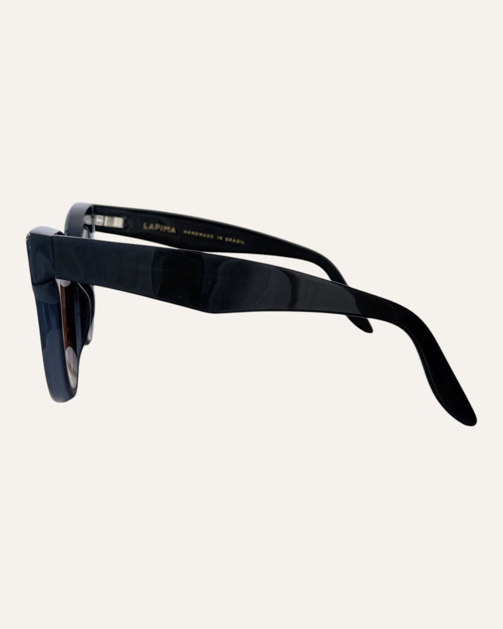 Lapima Ana ocean blue cat-eye sunglasses with brown lenses