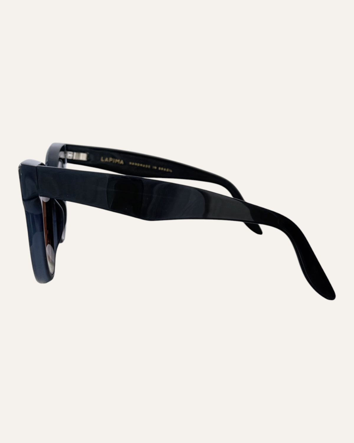 Lapima Ana ocean blue cat-eye sunglasses with brown lenses