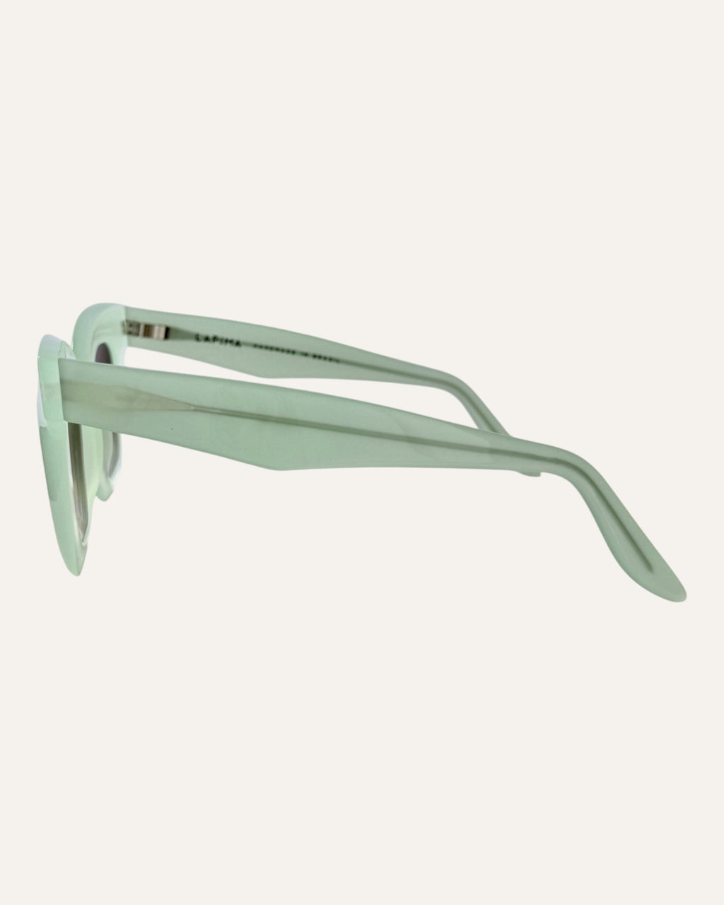 Lapima Lisa Petite mint green square frame sunglasses