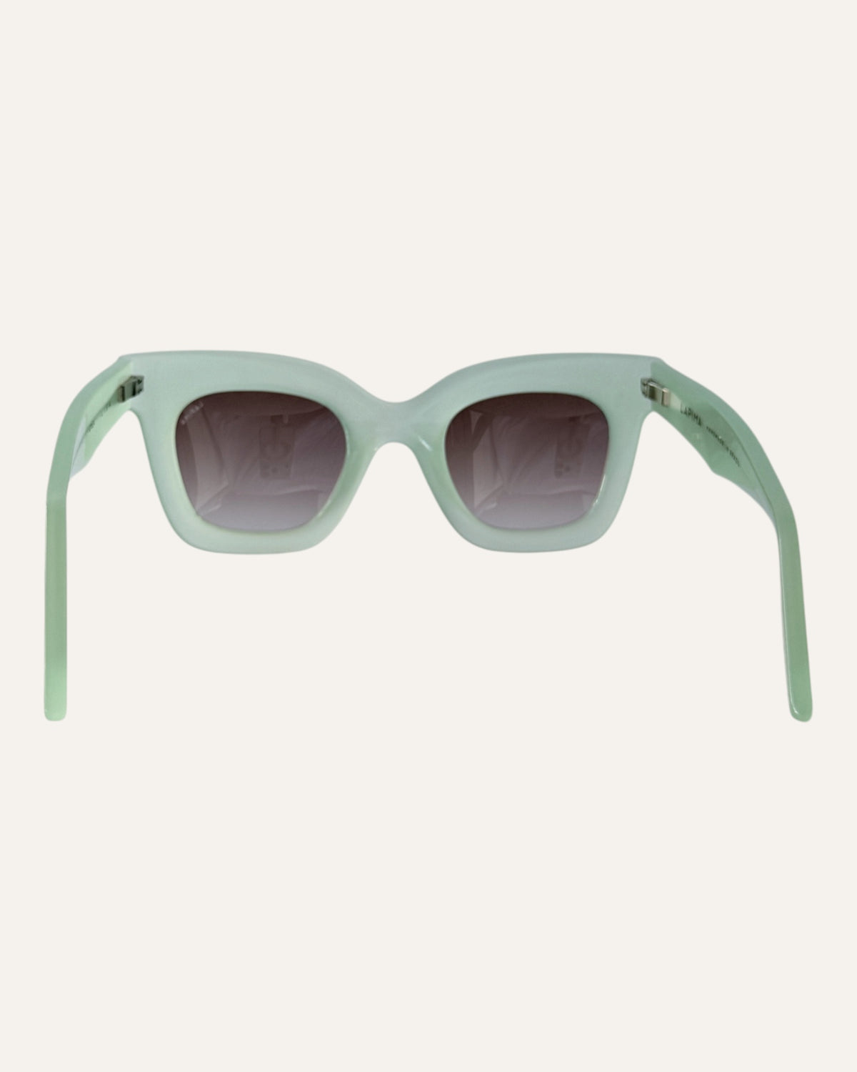 Lapima Lisa Petite mint green square frame sunglasses