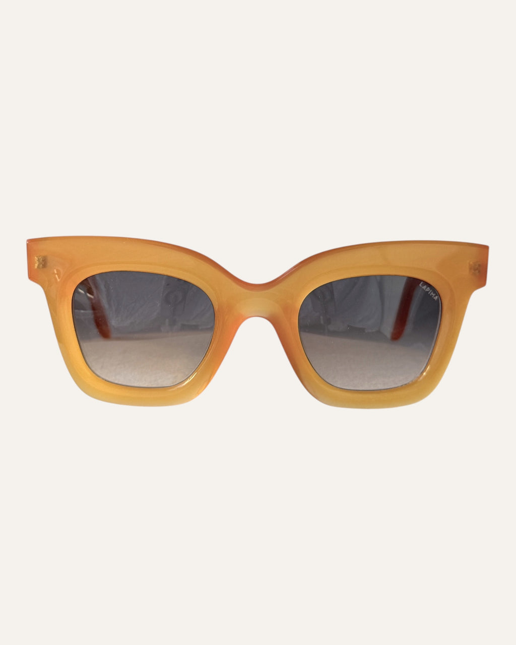 Lapima Lisa Petite sunset gradient square frame sunglasses