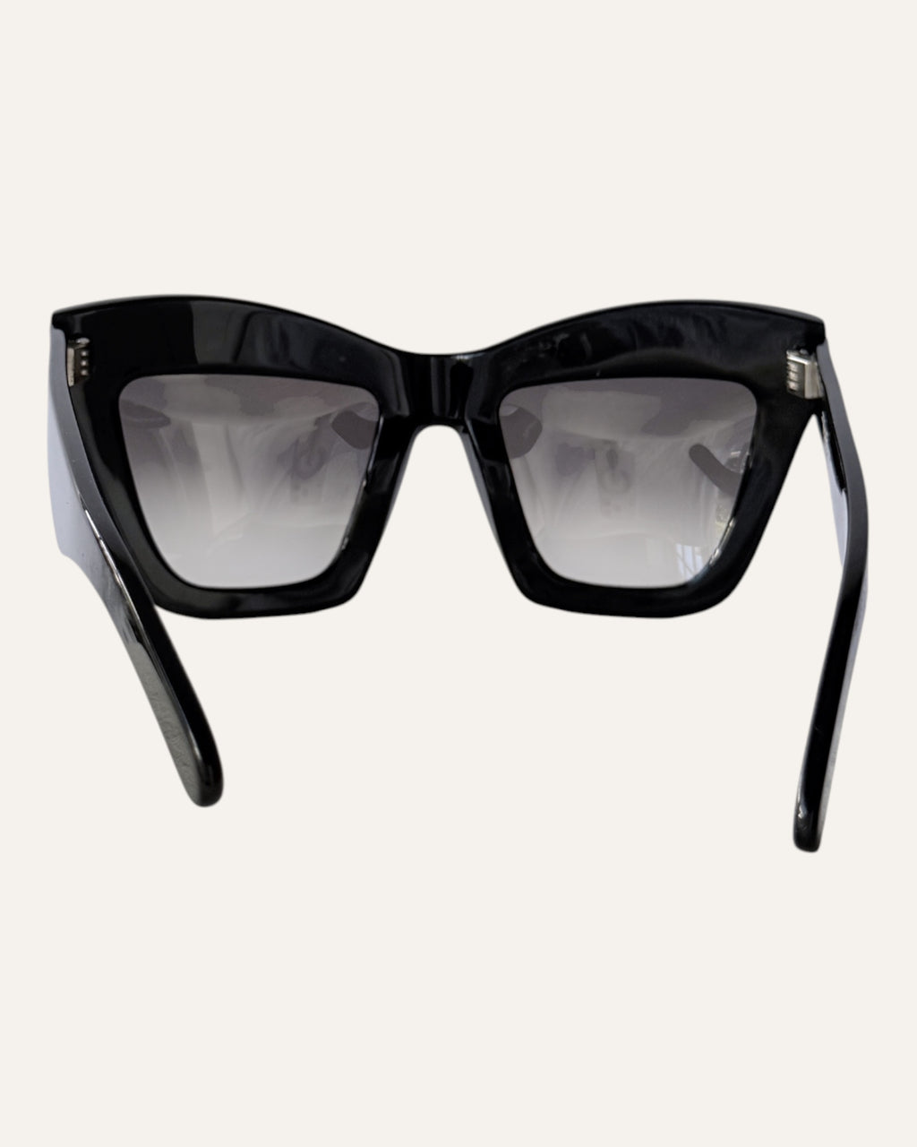 Valley Eyewear Tenz black cat-eye sunglasses with brown gradient lenses