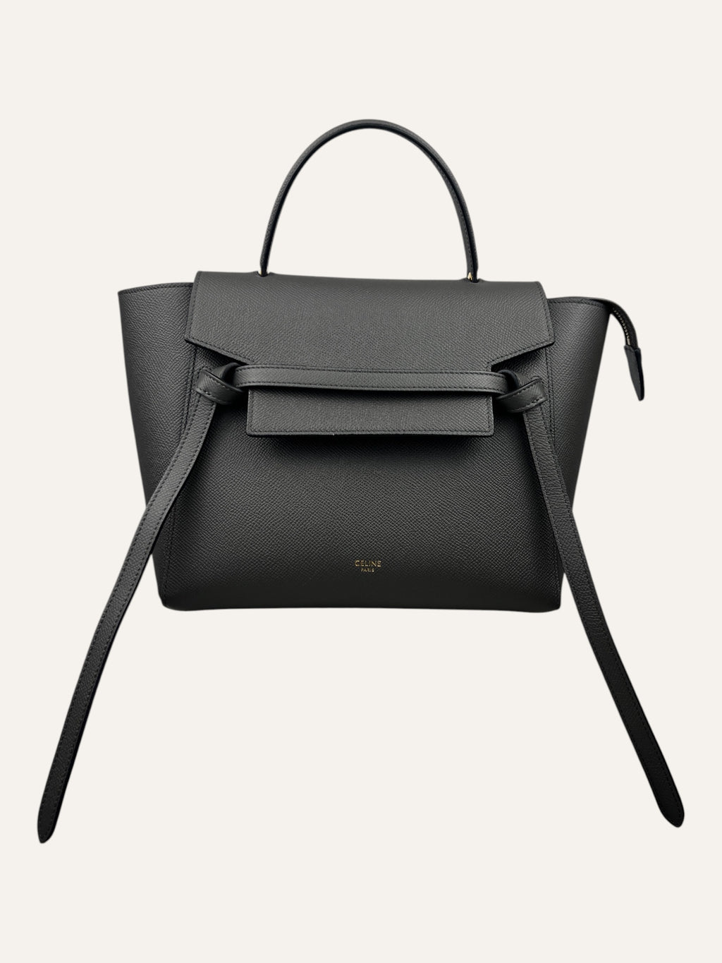 Celine Gray Calfskin Micro Belt Bag