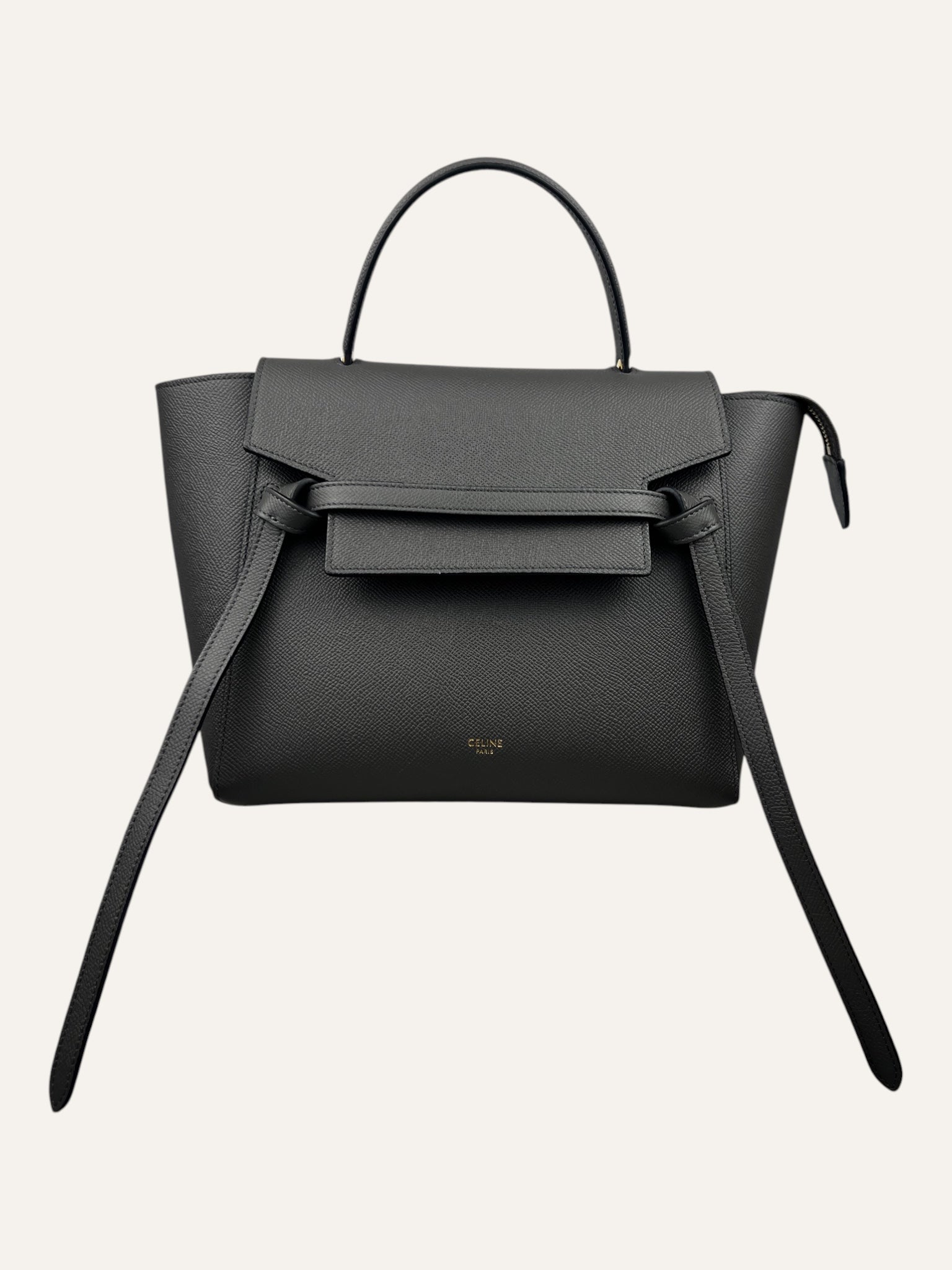 Celine Gray Calfskin Micro Belt Bag