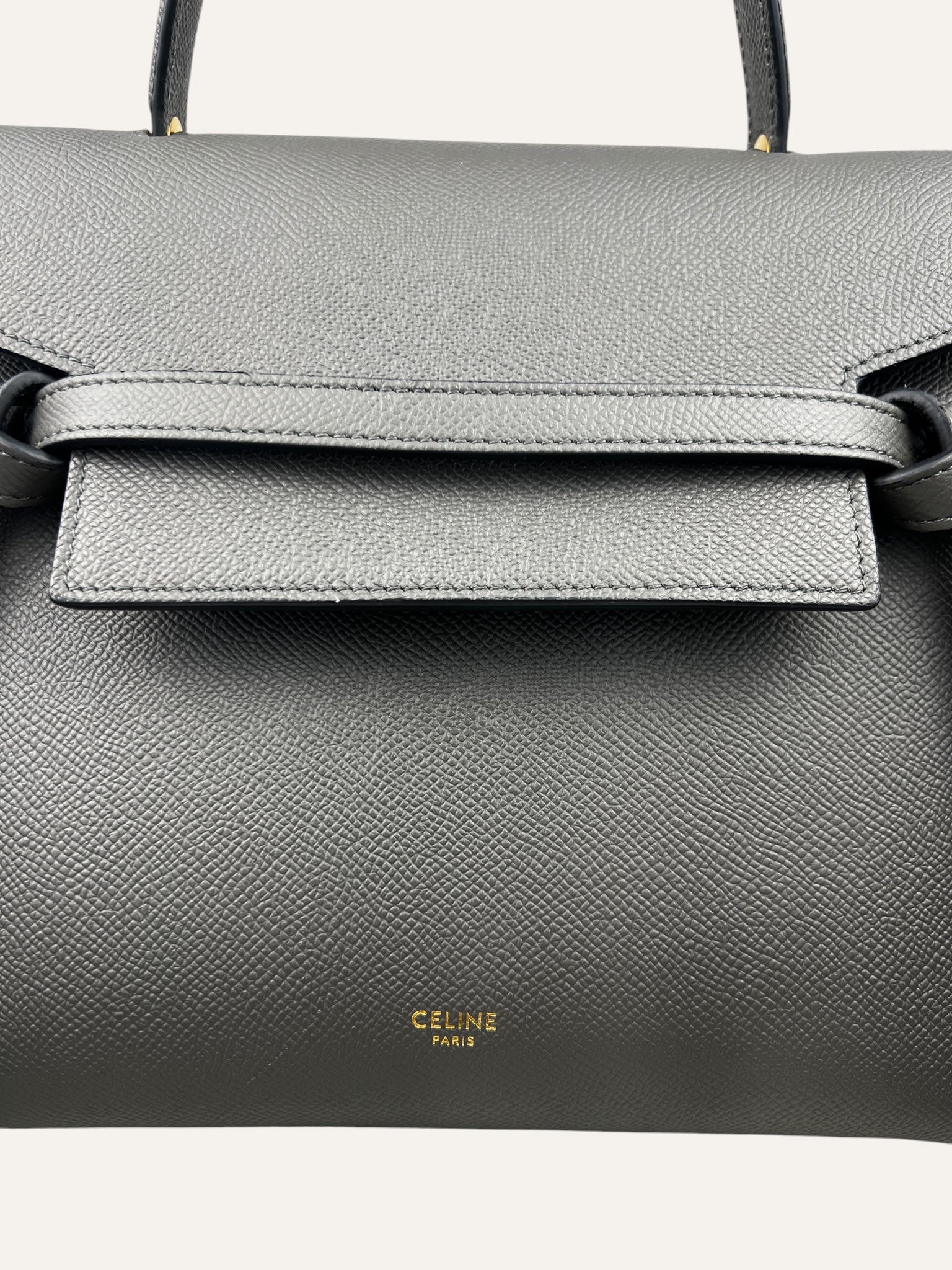 Celine Gray Calfskin Micro Belt Bag
