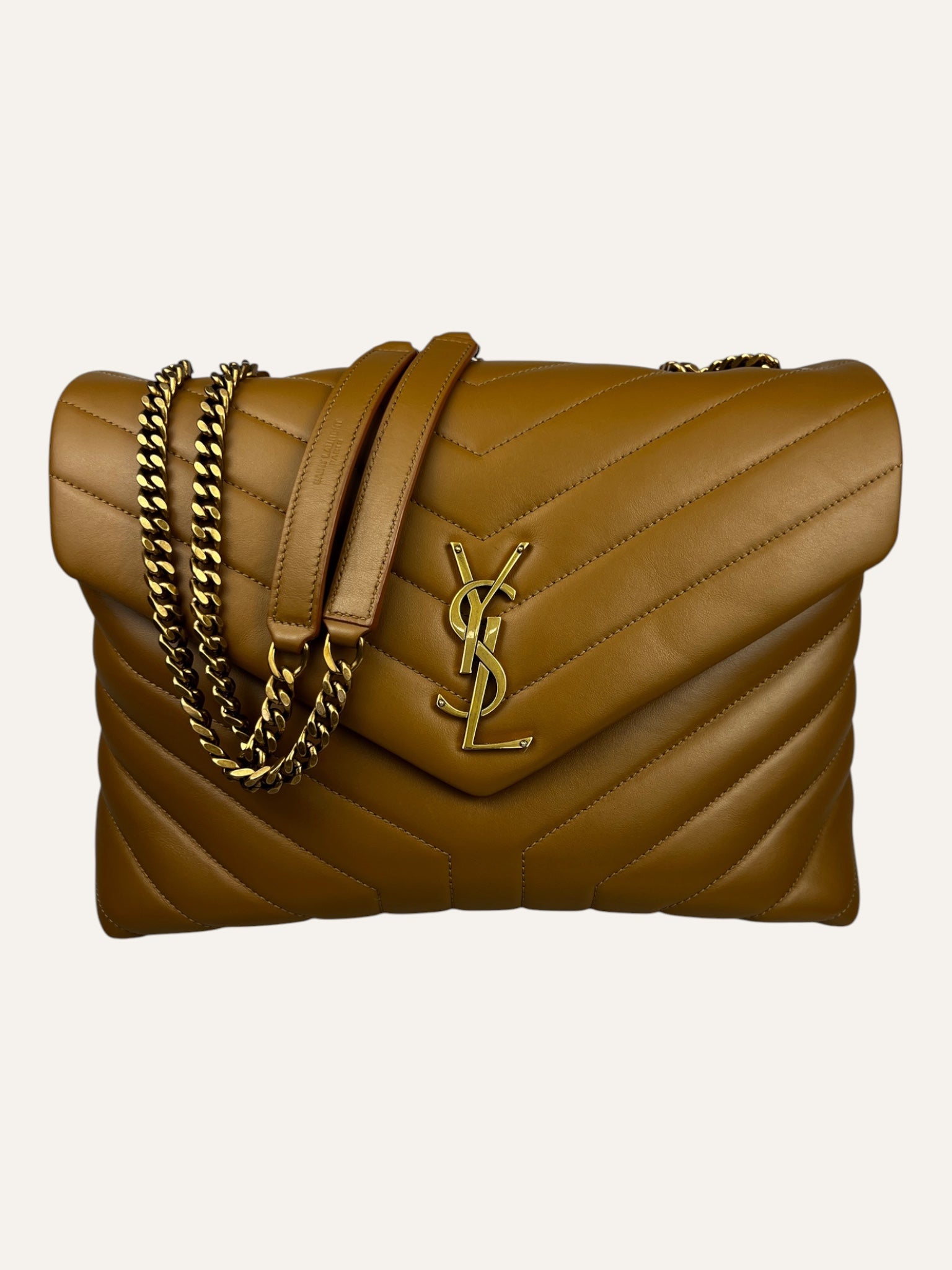 Saint Laurent Signature Lou Lou Large Camel