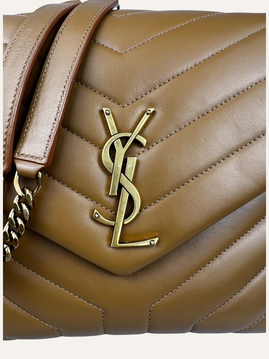 Saint Laurent Signature Lou Lou Large Camel