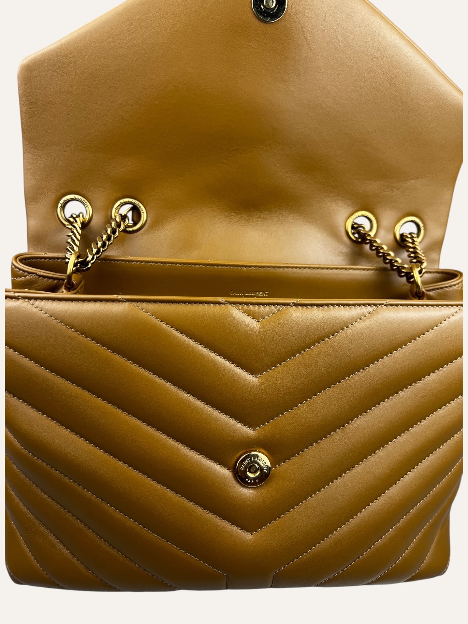 Saint Laurent Signature Lou Lou Large Camel
