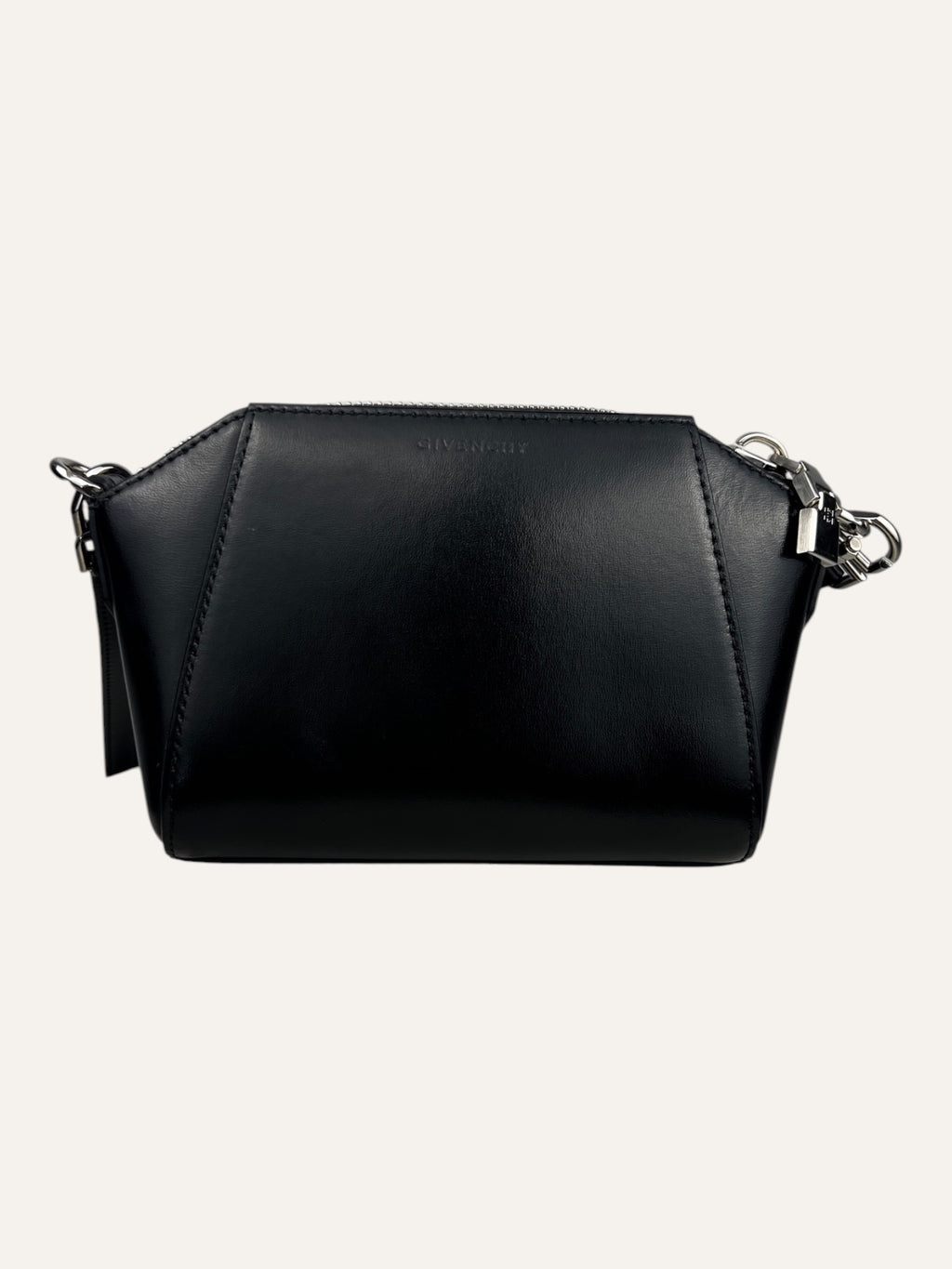 Givenchy Smooth Black Calfskin Antigona Nano