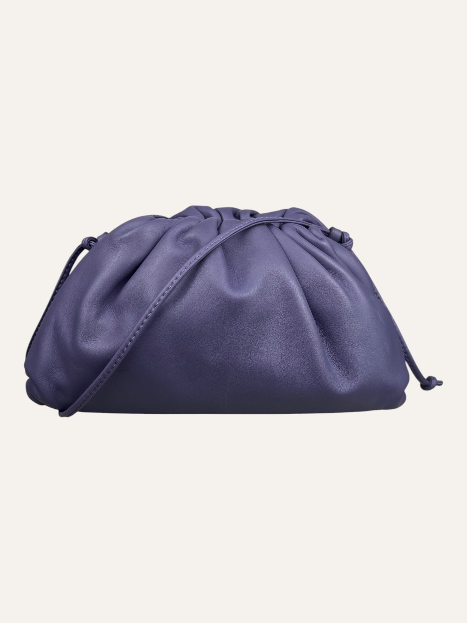 Bottega Veneta Purple Pleated Calfskin Mini Pouch – The Reissued