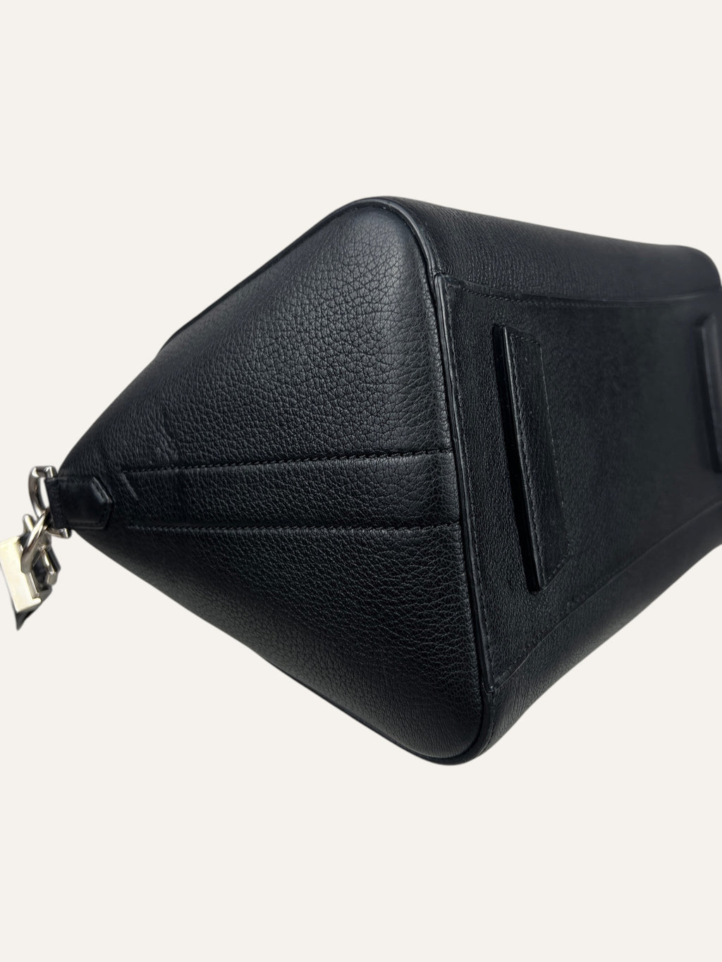 Givenchy Antigona Small Black Goatskin Leather Bag
