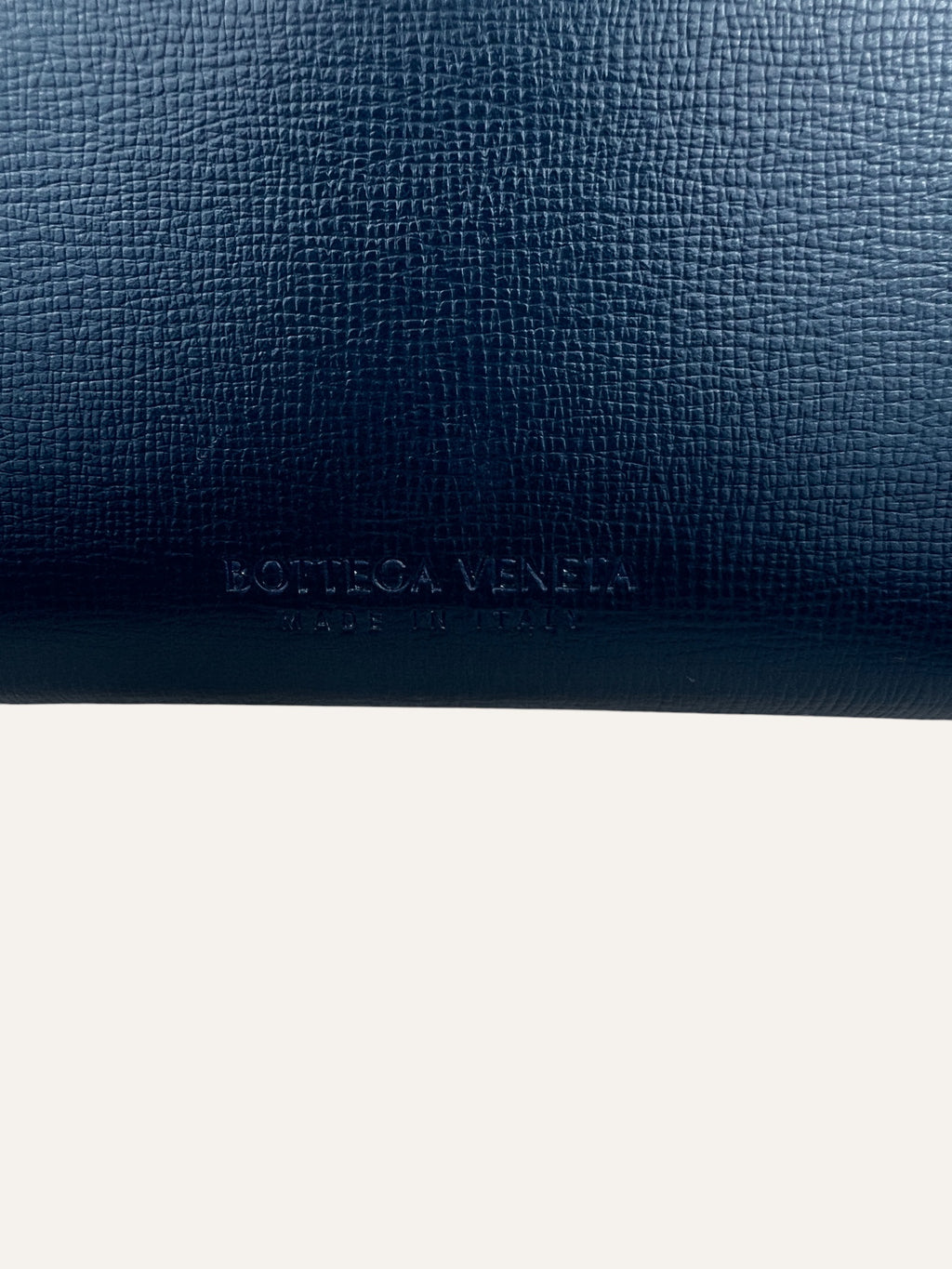 Bottega Veneta Navy Blue Zippy Wallet