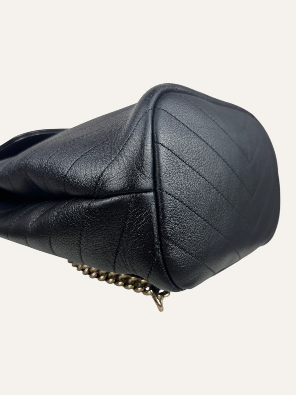 Chanel Coco Black Chevron Backpack