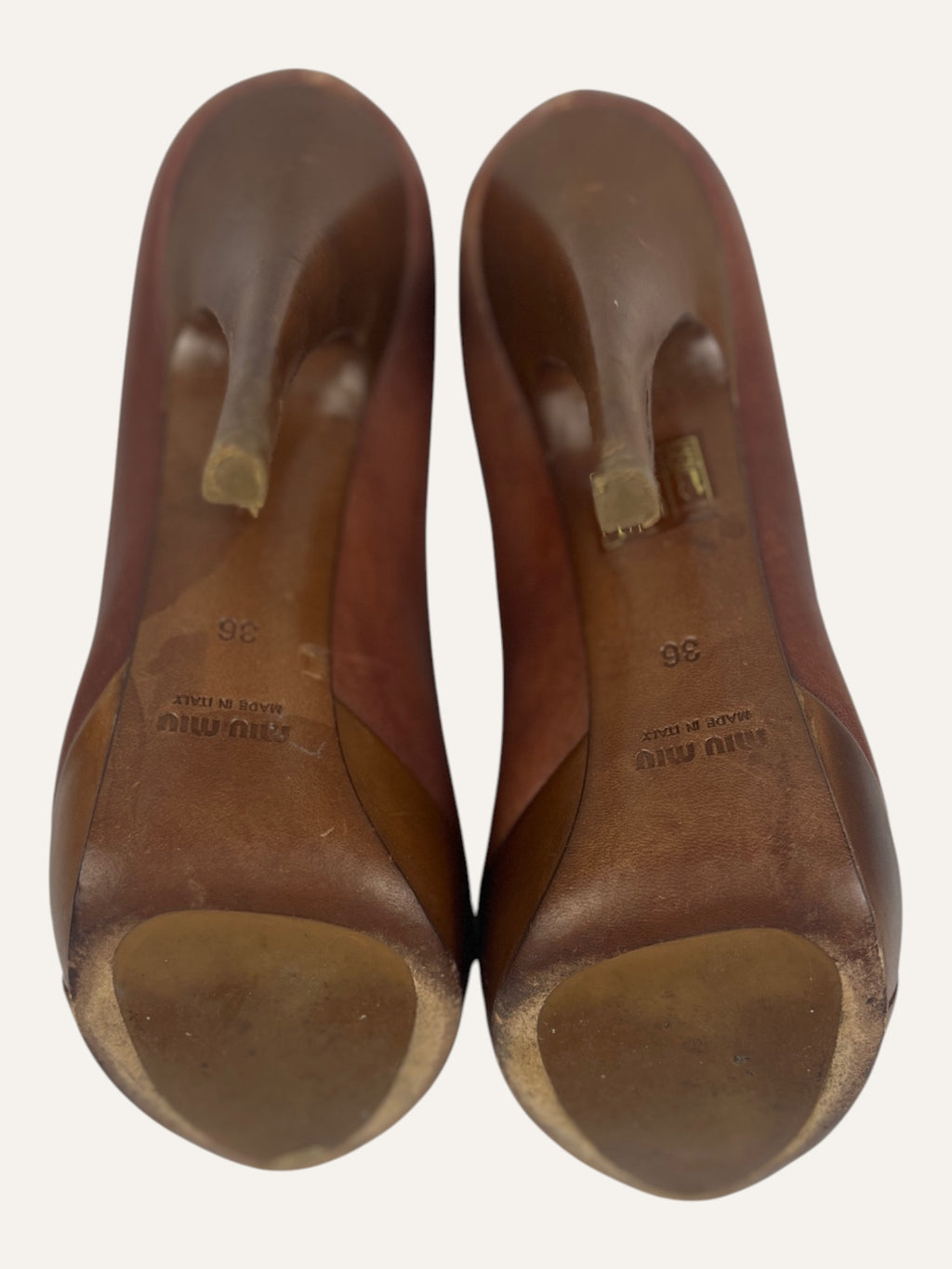 Miu Miu Cocco Nappa Washed Pumps