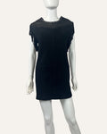 IRO Paris · Black Zeny Leather Fringe Dress